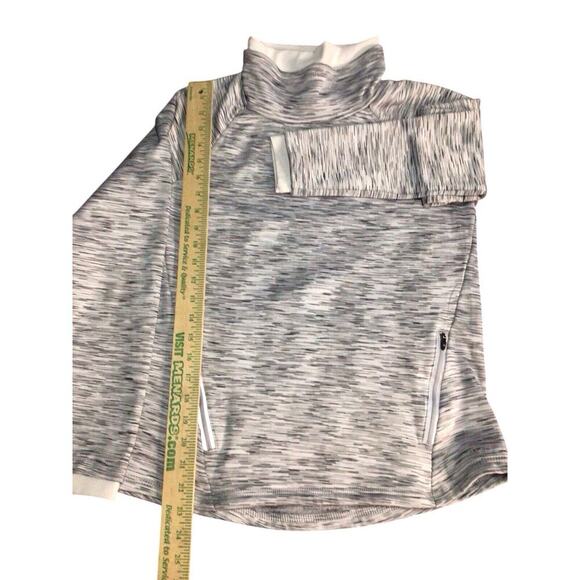 Spyder Active Pullover Fleece Heathered Mock Layer Ski Top Women's Size M Gray - Picture 9 of 9